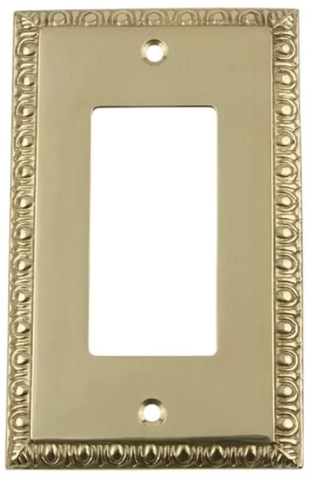 Nostalgic Warehouse Egg & Dart Deco Electrical Outlet Switch Plate Cover